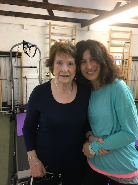we are celebrating Veronica's 91st birthday and 20 years of practicing Pilates :)